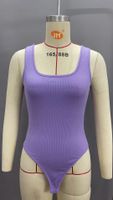 Women's Bodysuits Bodysuits Vintage Style Sexy Solid Color main image 2