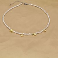 Fashion Letter Copper Inlay Artificial Diamond Jewelry Set sku image 3