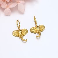 1 Pair Simple Style Solid Color Plating Sterling Silver Gold Plated Drop Earrings main image 7
