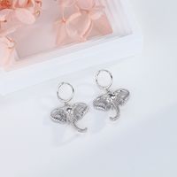 1 Pair Simple Style Solid Color Plating Sterling Silver Gold Plated Drop Earrings main image 10
