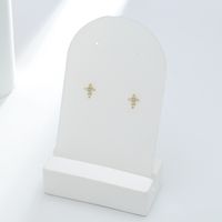 1 Pair Simple Style Classic Style Solid Color Inlay Sterling Silver Zircon Ear Studs main image 9