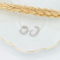 1 Pair Simple Style Round Plating Sterling Silver Earrings main image 7