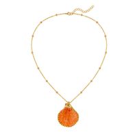 Simple Style Shell Alloy Plating Women's Pendant Necklace sku image 23