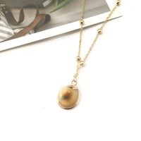 Simple Style Shell Alloy Plating Women's Pendant Necklace sku image 17