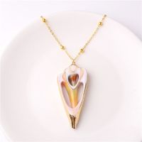 Simple Style Shell Alloy Plating Women's Pendant Necklace sku image 21