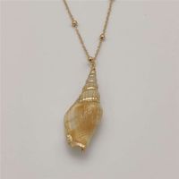 Simple Style Shell Alloy Plating Women's Pendant Necklace sku image 22