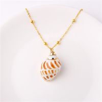Simple Style Shell Alloy Plating Women's Pendant Necklace sku image 20