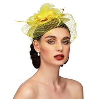 Frau Elegant Einfarbig Blume Große Traufen Fedora-Hut Fascinator Hut sku image 5