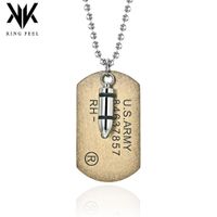 Fashion Double-layer Geometric Pendant Wholesale Titanium Steel Necklace sku image 6