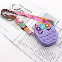 Cute Shape Push Bubble Sensory Toy Silicone Mini Satchel main image 2