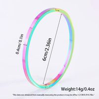 Style Simple Couleur Unie Acier Inoxydable 304 Plaqué Or 18K Bracelet En Masse main image 10