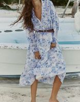 Women's Regular Dress Vacation Round Neck Printing Button Long Sleeve Ditsy Floral Maxi Long Dress Holiday Daily main image 1