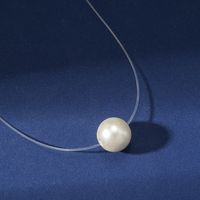 Einfacher Stil Einfarbig Künstliche Perle Harz Frau Halskette sku image 3