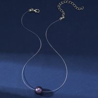 Einfacher Stil Einfarbig Künstliche Perle Harz Frau Halskette sku image 1