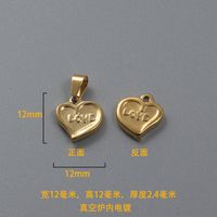 1 Piece Stainless Steel Heart Shape sku image 4