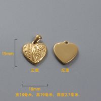 1 Piece Stainless Steel Heart Shape sku image 12