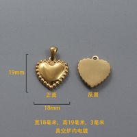 1 Piece Stainless Steel Heart Shape sku image 13