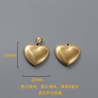 1 Piece Stainless Steel Heart Shape sku image 17