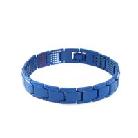 Fashion Geometric Metal Plating Inlay Magnet Unisex Bracelets 1 Piece sku image 2