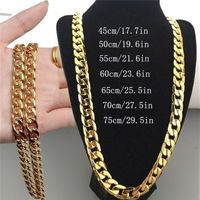 Fashion Solid Color Metal Men's Necklace 1 Piece sku image 4