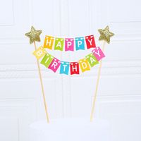 Birthday Cute Letter Paper Birthday Cake Decorating Supplies sku image 4