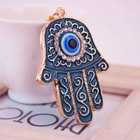 Retro Devil's Eye Alloy Inlaid Zircon Women's Bag Pendant Keychain main image 3