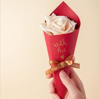 Nouvelle Boîte D&#39;emballage De Crème Glacée De Cône De Fleur De Mariage Carton De Sucrerie Créatif 21.5cm sku image 23