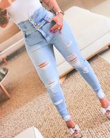Women's Daily Street Streetwear Solid Color Full Length Jeans main image 3