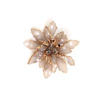 Simple Style Flower Arylic Inlay Rhinestones Women's Brooches sku image 12