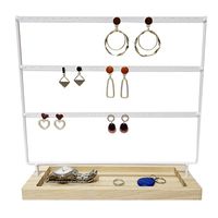Slotted Wooden Base Jewelry Storage Display Stand Wholesale Nihaojewelry sku image 4