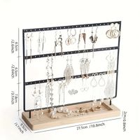 Slotted Wooden Base Jewelry Storage Display Stand Wholesale Nihaojewelry sku image 3