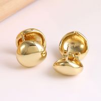 1 Pair Elegant Heart Shape Plating Copper 18K Gold Plated Drop Earrings main image 7