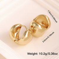 1 Pair Elegant Heart Shape Plating Copper 18K Gold Plated Drop Earrings main image 9