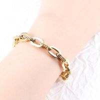304 Stainless Steel Simple Style Classic Style Commute Solid Color Bracelets main image 3