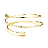 Hot Selling Geometric Metal Bracelet Set Leaf Arm Ring Six-piece Set Wholesale sku image 3