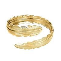 Hot Selling Geometric Metal Bracelet Set Leaf Arm Ring Six-piece Set Wholesale sku image 4