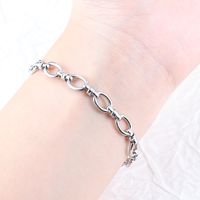 Acier Inoxydable 304 Style Simple Style Classique Couleur Unie Bracelets main image 1