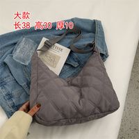 Women's Large All Seasons Nylon Lingge Fashion Dumpling Shape Zipper Shoulder Bag sku image 6
