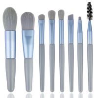 Lady Simple Style Artificial Fiber Plastic Handgrip Makeup Brushes 1 Set sku image 3