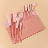 Lady Simple Style Artificial Fiber Plastic Handgrip Makeup Brushes 1 Set sku image 25