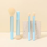 Lady Simple Style Artificial Fiber Plastic Handgrip Makeup Brushes 1 Set sku image 20