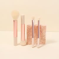 Lady Simple Style Artificial Fiber Plastic Handgrip Makeup Brushes 1 Set sku image 19