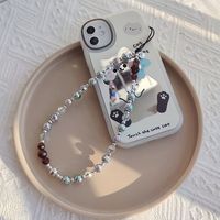 1 Piece Fashion Star Moon Artificial Crystal Beaded Mobile Phone Chain main image 4