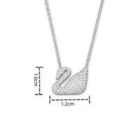 Elegant Luxurious Swan Copper Inlay Zircon 18k Gold Plated Rose Gold Plated Silver Plated Pendant Necklace sku image 8