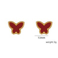 Butterfly Inlay Shell Gold Plated sku image 3