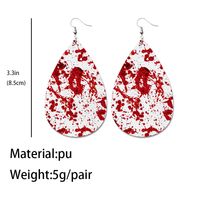 1 Pair Gothic Ghost Pu Leather Earrings main image 4