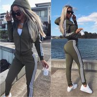 Women's Casual Solid Color Cotton Blend Polyester Patchwork Pants Sets main image 1