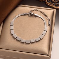 Elegant Simple Style Love Titanium Steel Plating Bracelets Necklace main image 3