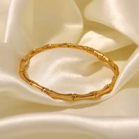 Simple Style Solid Color Stainless Steel Plating Gold Plated Rings Bracelets sku image 6