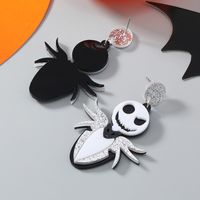 1 Pair Exaggerated Funny Halloween Pattern Arylic Drop Earrings main image 1